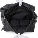 Gucci Black Nylon Monogram Double Buckle Flap Messenger Bag Handbags Gucci
