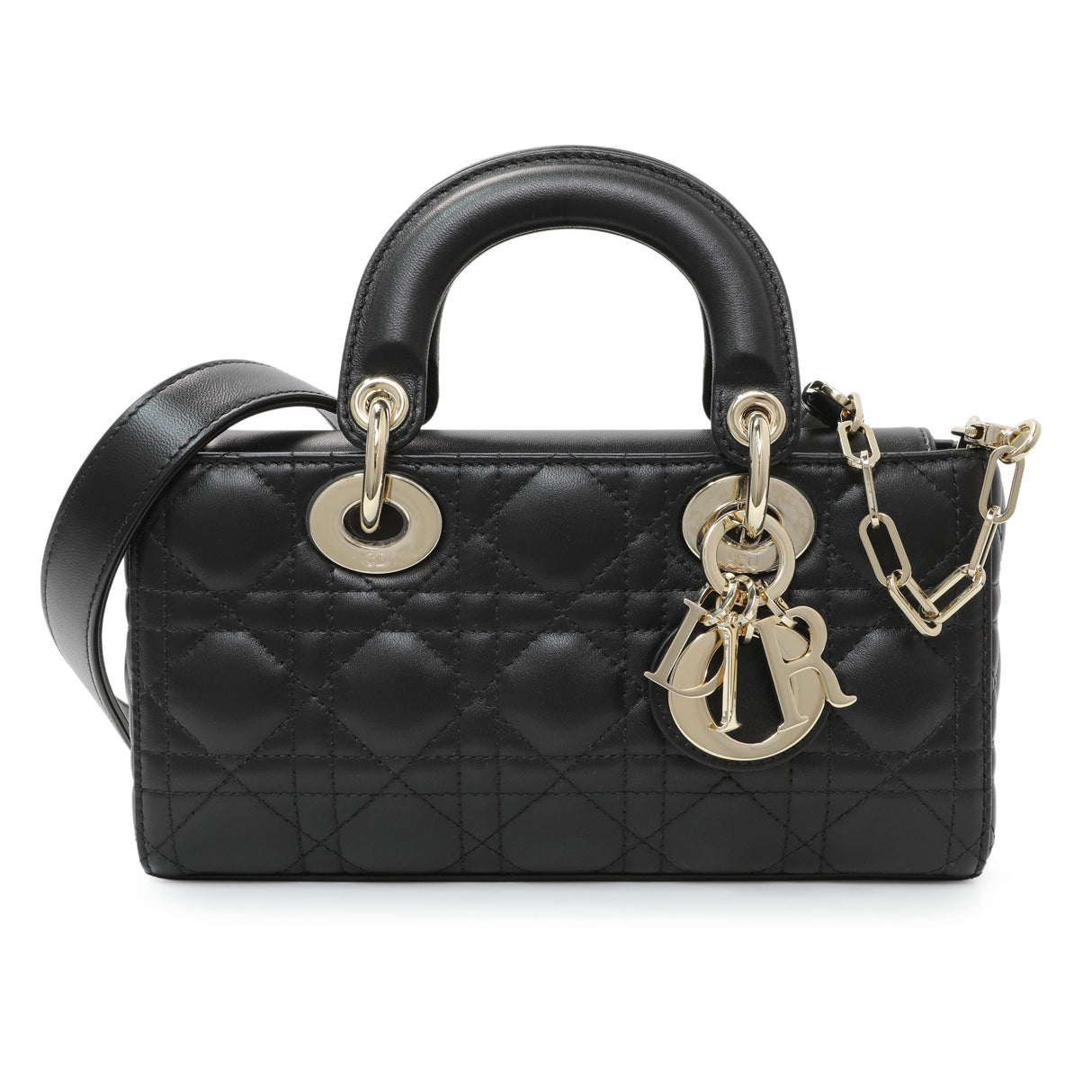 Christian Dior Black Cannage Small Lambskin Lady D-Joy Modaselle