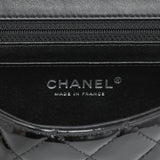 Chanel Black Quilted Patent Mini Rectangular Flap Handbags Chanel