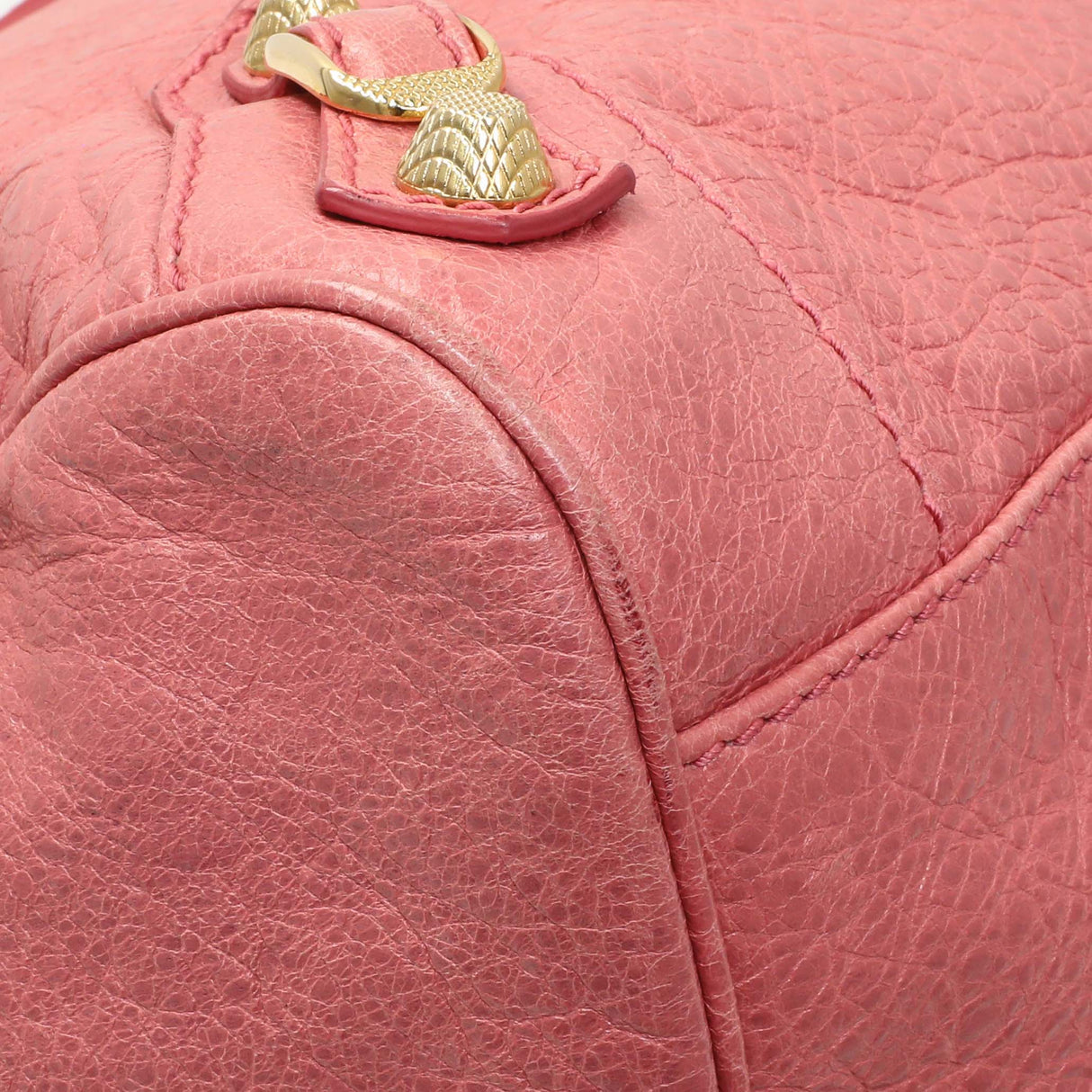Balenciaga Pink Agneau Classic Gold Hardware Velo Handbags Balenciaga