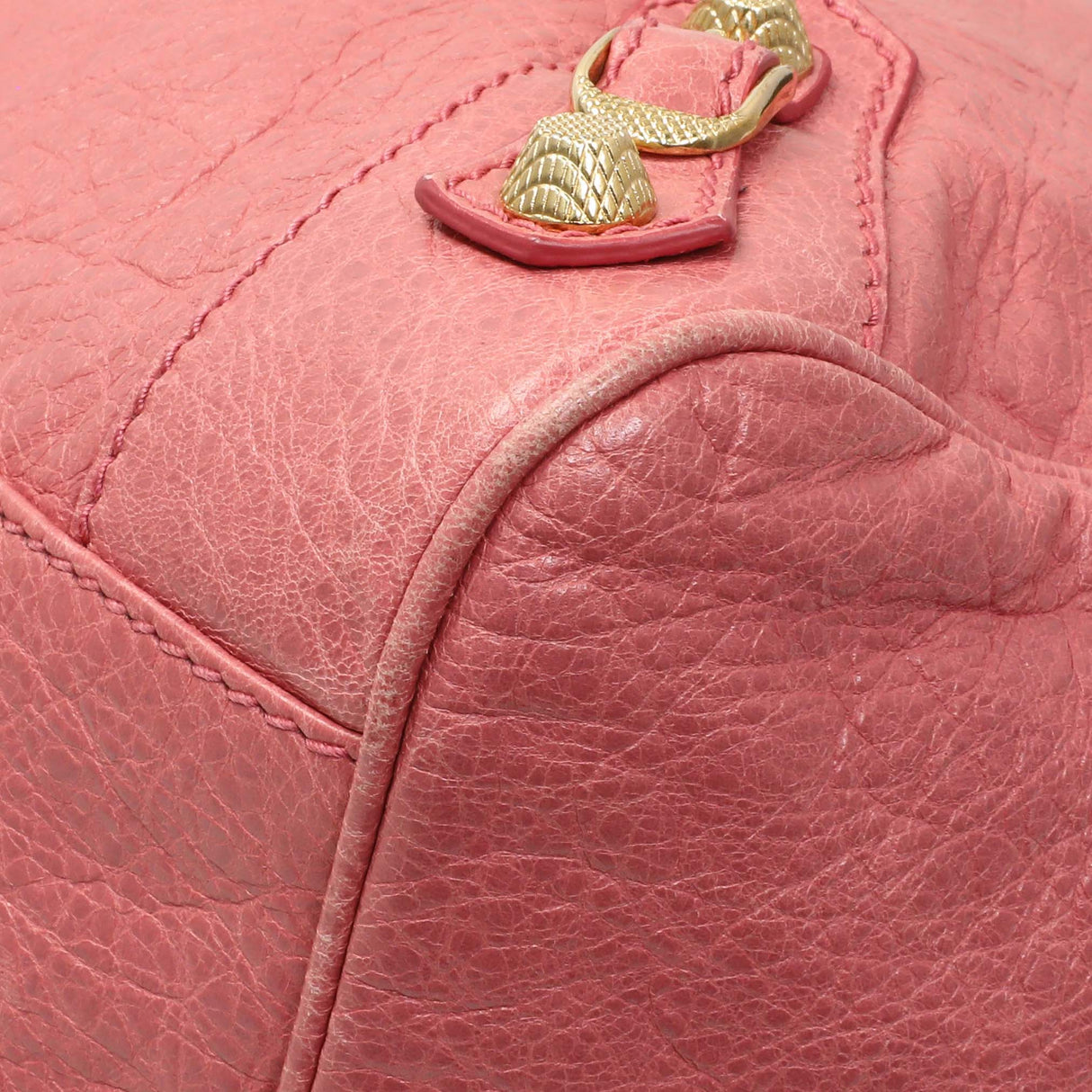 Balenciaga Pink Agneau Classic Gold Hardware Velo Handbags Balenciaga