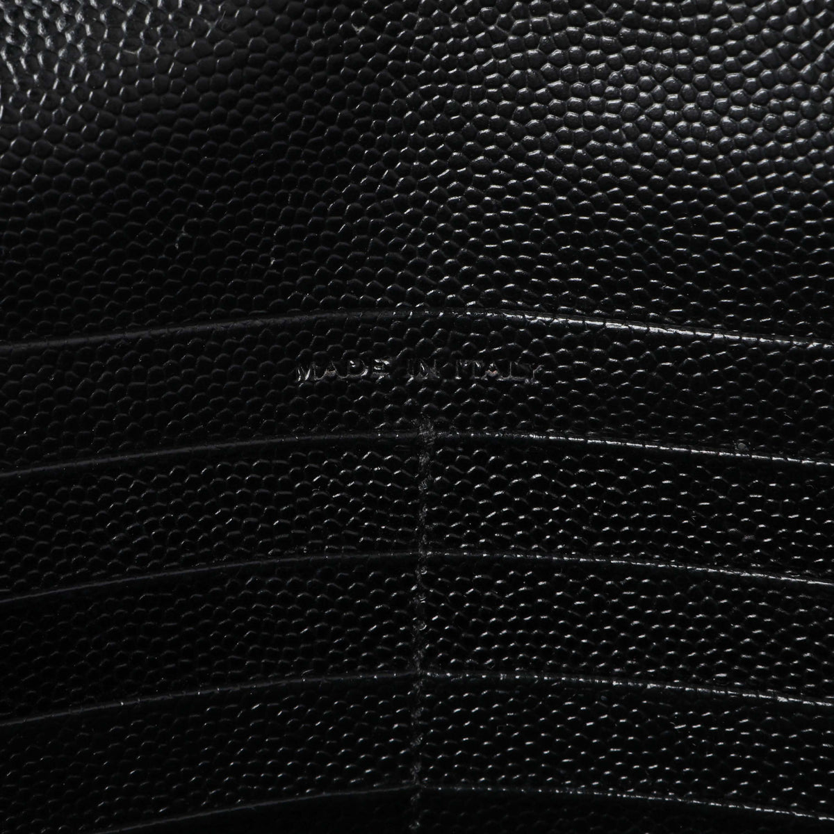 Saint Laurent Black Grain De Poudre Matelasse Chevron Monogram Chain Wallet Handbags Saint Laurent