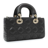 Christian Dior Black Cannage Small Lambskin Lady D-Joy Modaselle