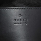 Gucci Black GG Supreme Monogram Web Small Flat Messenger Bag Handbags Gucci