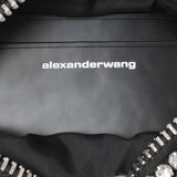 Alexander Wang Black Silver Mesh Crystal Rhinestone Mini Heiress Pouch Handbags Alexander Wang