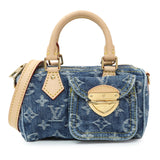 Louis Vuitton Monogram Denim Remix Nano Speedy Handbags Louis Vuitton