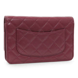 Chanel Purple Lambskin Quilted Wallet On Chain Handbags Chanel