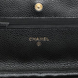 Chanel Black Caviar Wallet On Chain Handbags Chanel