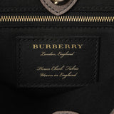 Burberry Grey Calfskin House Check Medium Banner Tote