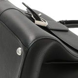 Delvaux Black Grained Calfskin Brillant MM Handbags Delvaux