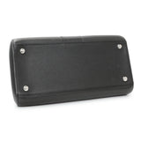 Delvaux Black Grained Calfskin Brillant MM Handbags Delvaux