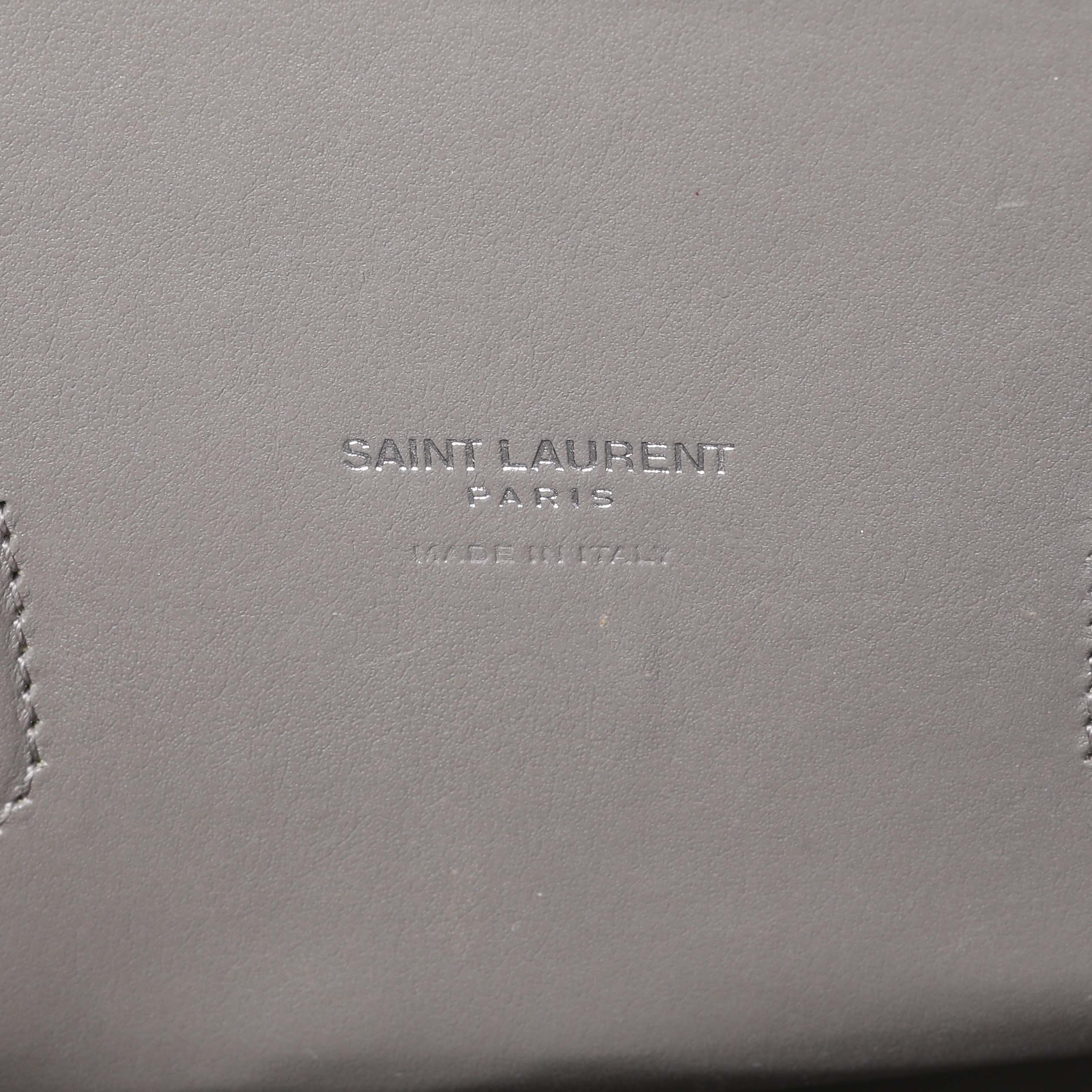 Saint Laurent Grey Croc Embossed Baby Sac De Jour – Modaselle