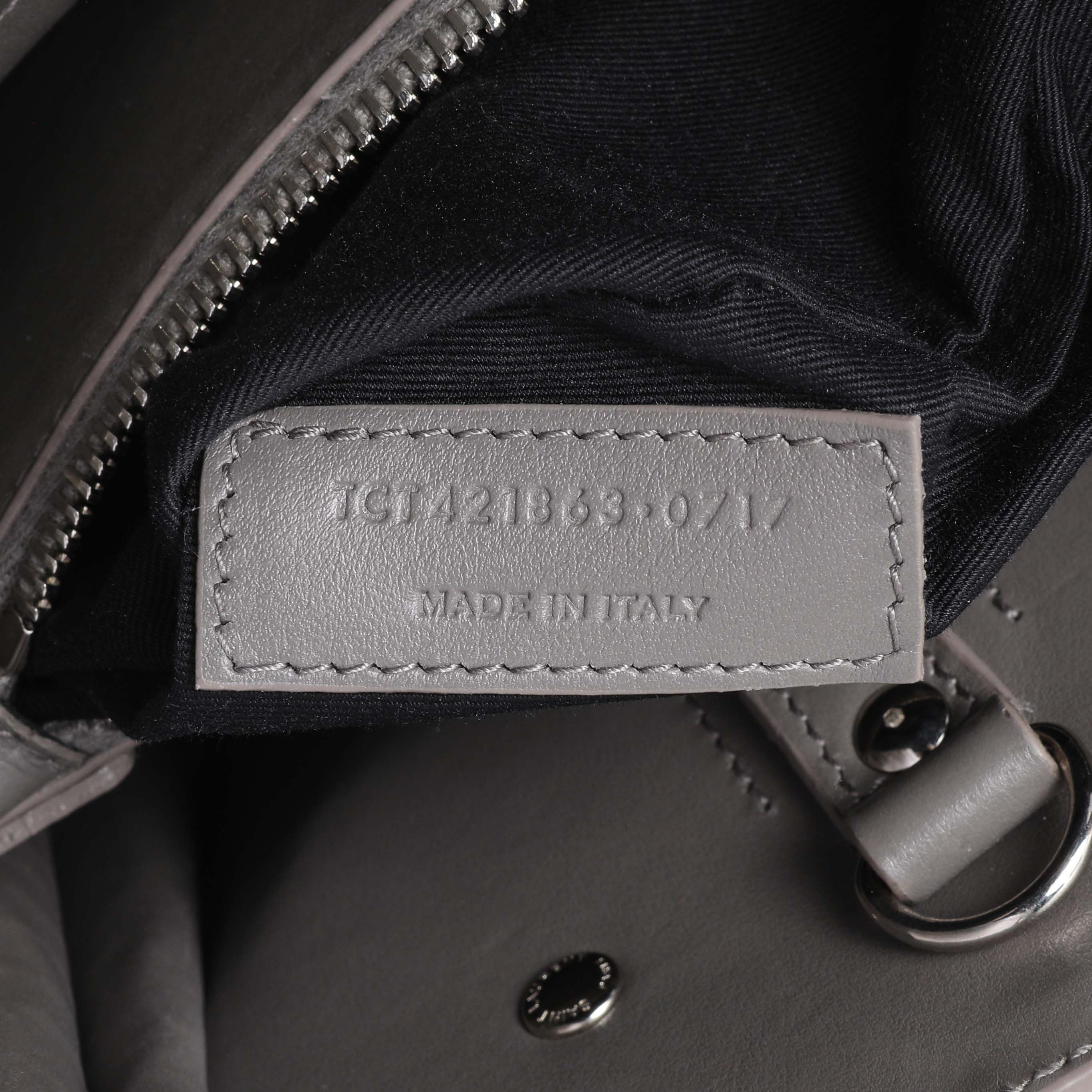 Saint Laurent Grey Croc Embossed Baby Sac De Jour – Modaselle