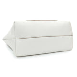Prada White Vitello Daino Pocket Shopping Tote Handbags Prada