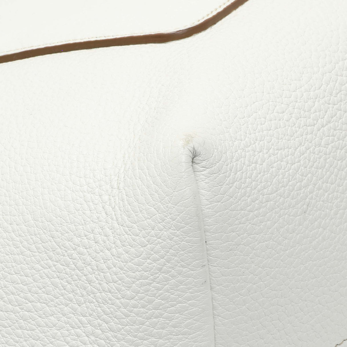 Prada White Vitello Daino Pocket Shopping Tote Handbags Prada