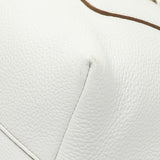 Prada White Vitello Daino Pocket Shopping Tote Handbags Prada