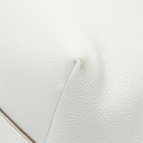 Prada White Vitello Daino Pocket Shopping Tote Handbags Prada