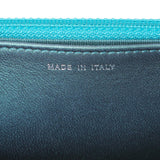 Chanel Blue Quilted Iridescent Lambskin Wallet On Chain Handbags Chanel