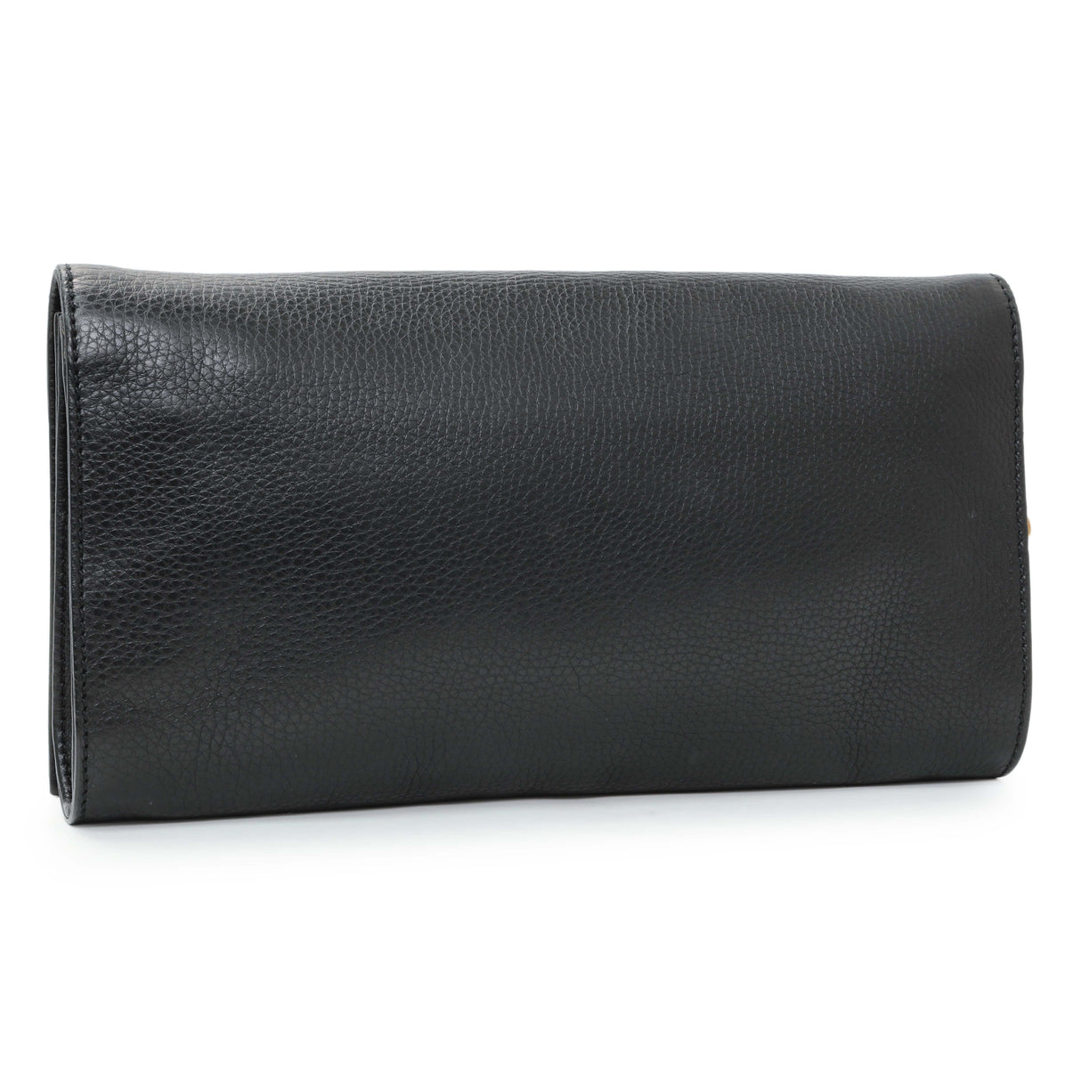 Gucci Black Leather Medium GG Soho Tassel Clutch Handbags Gucci
