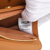 MCM Cognac Visetos Tracy Wallet Accessories MCM