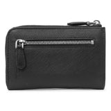 Prada Black Saffiano Zip Card Holder