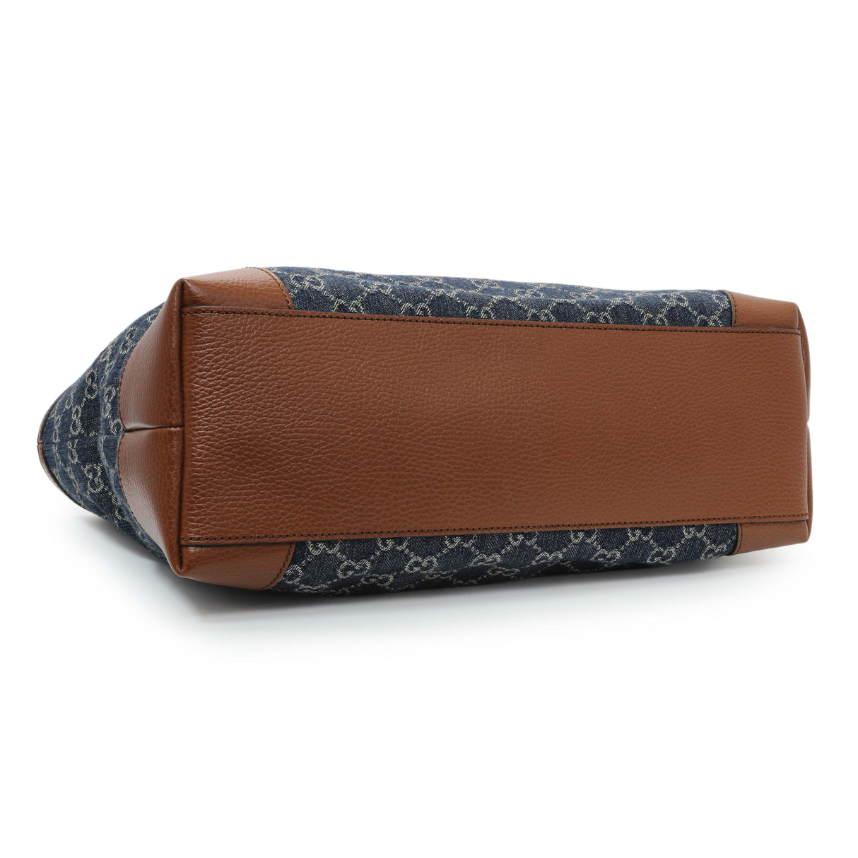 Gucci Blue Monogram Denim Medium Ophidia Shopping Tote Handbags Gucci