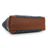 Gucci Blue Monogram Denim Medium Ophidia Shopping Tote Handbags Gucci