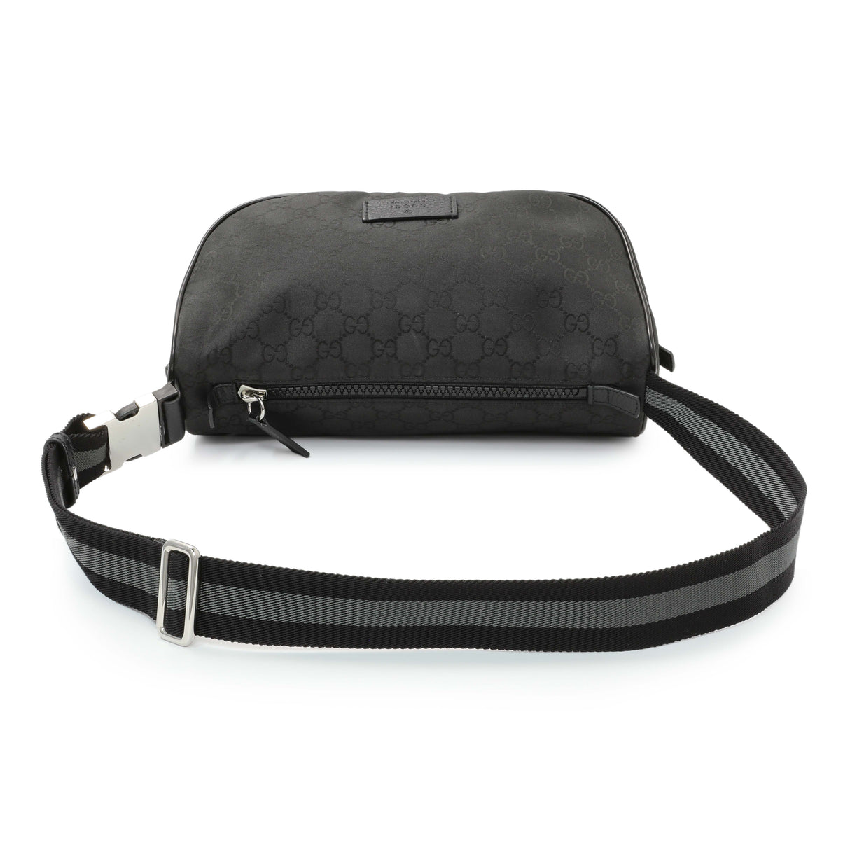 Gucci Black Nylon Monogram Waist Belt Bag Handbags Gucci