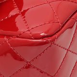 Chanel Red Patent Quilted Valentine Flap