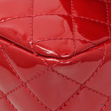 Chanel Red Patent Quilted Valentine Flap
