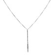 18K White Gold Diamond Cut Lariat Necklace Fine Jewellery Modaselle