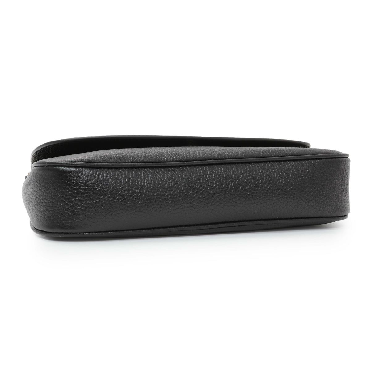 Gucci Black Pebbled Calfskin Medium Soho Flap Crossbody Handbags Gucci