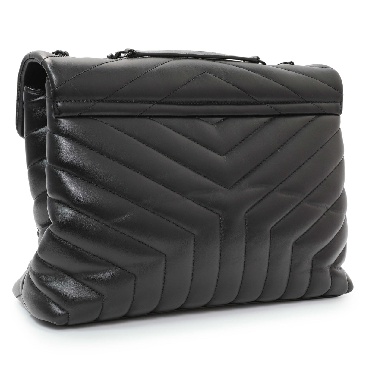 Saint Laurent Black Calfskin Medium Loulou Handbags Saint Laurent