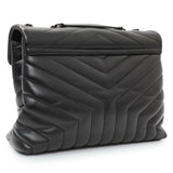 Saint Laurent Black Calfskin Medium Loulou Handbags Saint Laurent