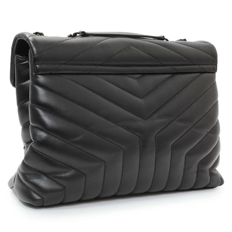 Saint Laurent Black Calfskin Medium Loulou Handbags Saint Laurent