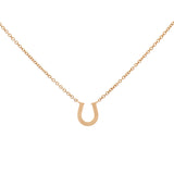 Tiffany & Co. 18K Rose Gold Diamond Horseshoe Pendant Necklace