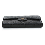 Chanel Black Quilted Caviar Large Flap Wallet Accessories Chanel