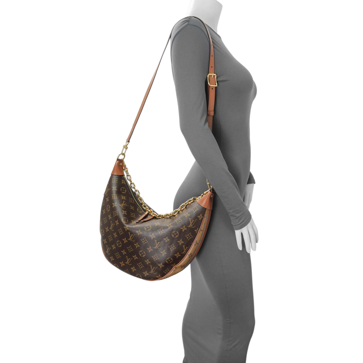 Louis Vuitton Reverse Monogram Loop Hobo Handbags Louis Vuitton
