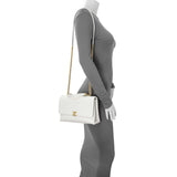 -6 items Wed June 24 ⬆️- Chanel White Quilted Caviar Chic Affinity Flap Handbags Chanel