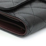 Chanel Black Quilted Caviar Large Flap Wallet Accessories Chanel