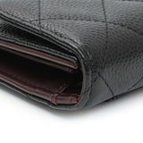 Chanel Black Quilted Caviar Large Flap Wallet Accessories Chanel