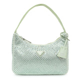 Prada Acqua Satin Crystal Mini Re-Edition 2000 Bag Handbags Prada