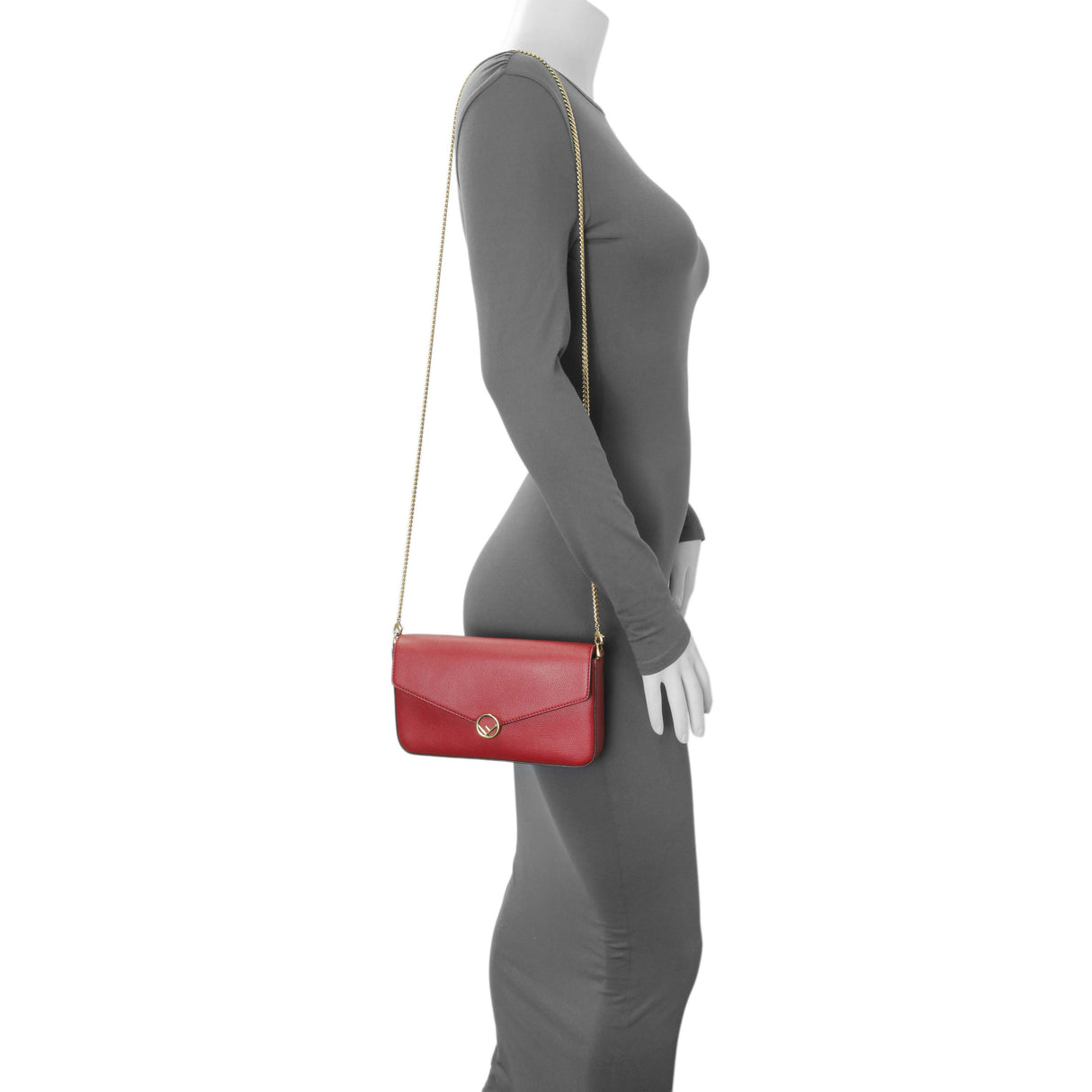 -6 items Sat June 27 ⬆️- Fendi Red Vitello Cruise F is Fendi Wallet on Chain Handbags Fendi