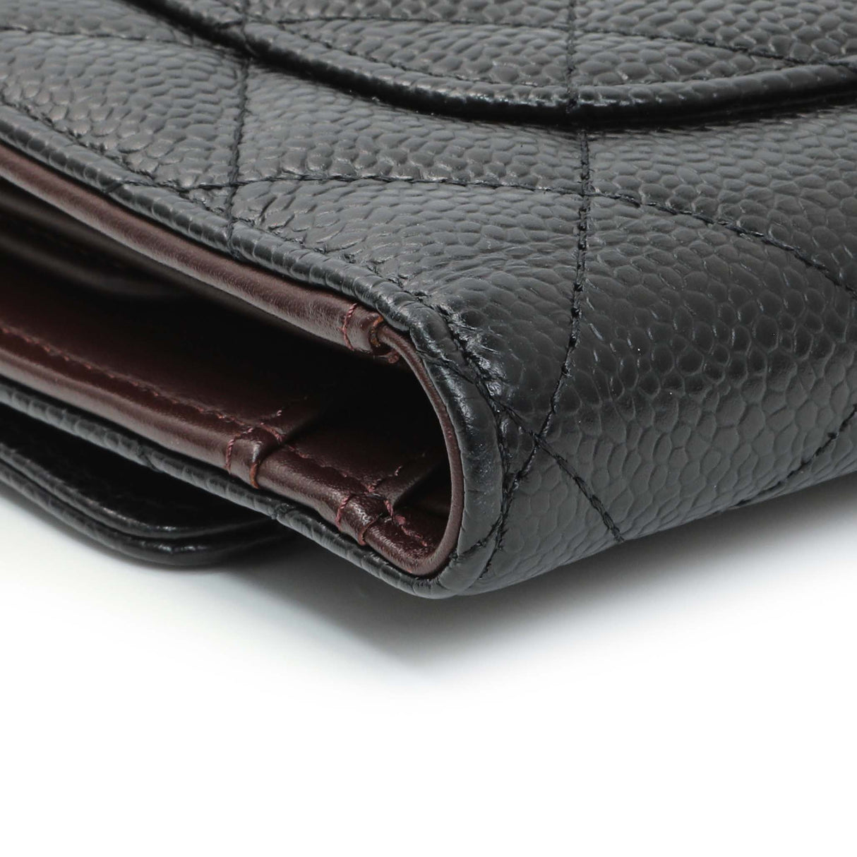 Chanel Black Quilted Caviar Large Flap Wallet Accessories Chanel