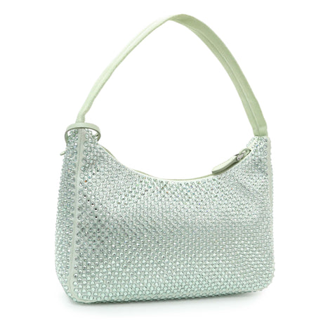 Prada Acqua Satin Crystal Mini Re-Edition 2000 Bag Handbags Prada