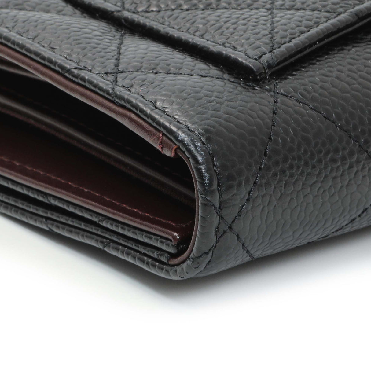 Chanel Black Quilted Caviar Large Flap Wallet Accessories Chanel