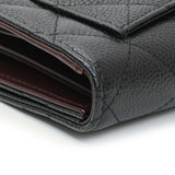 Chanel Black Quilted Caviar Large Flap Wallet Accessories Chanel