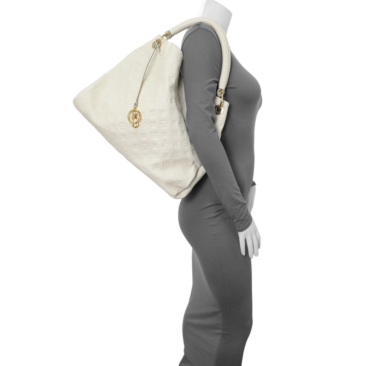 Louis Vuitton White Empreinte Artsy MM Handbags Louis Vuitton