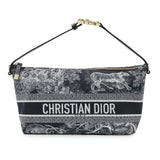 Christian Dior Blue Technical Fabric Toile De Jouy Nomad Pouch Handbags chris