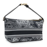 Christian Dior Blue Technical Fabric Toile De Jouy Nomad Pouch Handbags chris